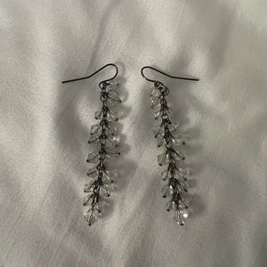 Clear crystal earrings